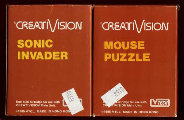 V-tech Creativision VTCL Carts - (Small brown boxes)